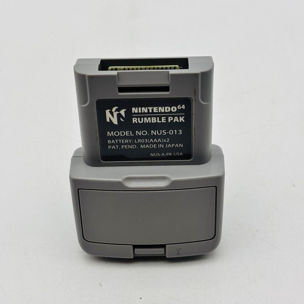Authentic Nintendo N64 Rumble Pak Gray NUS-013 for Nintendo 64 - Tested Works